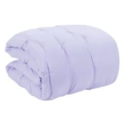 2-Piece Purple Pintuck Comforter Set, Twin