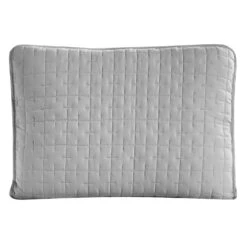 3-Piece Grey Roy Stitch Quilt Set, Full/Queen -Comforters Sales 3 piece grey roy stitch quilt set full queen 3