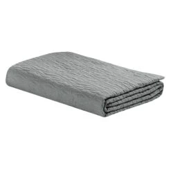 3-Piece Grey Wave Stitch Quilt Set, King -Comforters Sales 3 piece grey wave stitch quilt set king 2