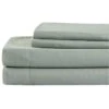 3-Piece Sage Microfiber Sheet Set, Twin -Comforters Sales 3 piece sage microfiber sheet set twin