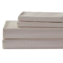3-Piece Taupe Microfiber Sheet Set, Twin