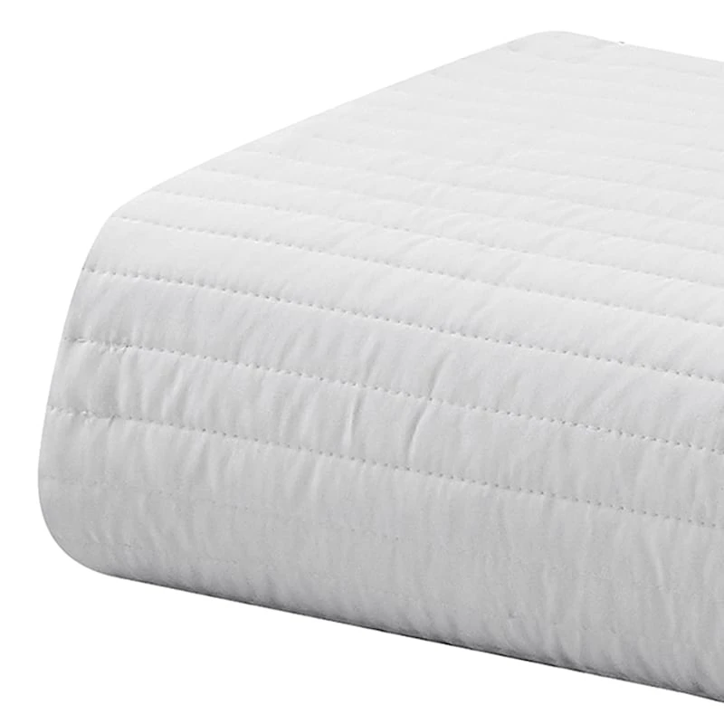 3Pc Stripe Quilt Grey King 6 3Pc Stripe Quilt Grey King - Image 4