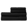 4-Piece Black 500 Thread Count Blended Sheet Set, King