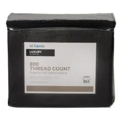 4-Piece Charcoal 800 Thread Count Luxury Sheet Set, King