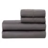4-Piece Charcoal Grey 500 Thread Count Blended Sheet Set, King -Comforters Sales 4 piece charcoal grey 500 thread count blended sheet set king
