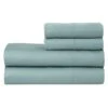 4-Piece Cloud Blue 500 Thread Count Blended Sheet Set, Queen -Comforters Sales 4 piece cloud blue 500 thread count blended sheet set queen