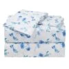 4-Piece Folksy Floral Print Microfiber Essential Sheet Set, Queen -Comforters Sales 4 piece folksy floral print microfiber essential sheet set queen