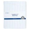 4-Piece Light Blue 100% Cotton Percale Sheet Set, King
