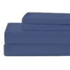 4-Piece Navy Microfiber Sheet Set, Full -Comforters Sales 4 piece navy microfiber sheet set full