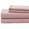 4-Piece Pink Microfiber Essential Sheet Set, King -Comforters Sales 4 piece pink microfiber essential sheet set king