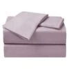 4-Piece Purple Microfiber Essential Sheet Set, Full -Comforters Sales 4 piece purple microfiber essential sheet set full