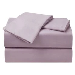 4-Piece Purple Microfiber Essential Sheet Set, King