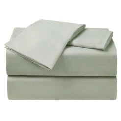 4-Piece Sage Green Microfiber Essential Sheet Set, Full