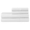 4-Piece White 500 Thread Count Blended Sheet Set, King