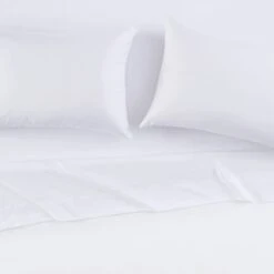 4-Piece White Antimicrobial Sheet Set, King -Comforters Sales 4 piece white antimicrobial sheet set king 1