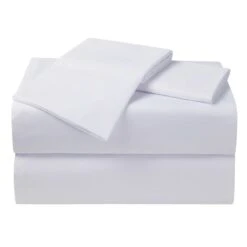 4-Piece White Microfiber Essential Sheet Set, King