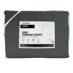 6-Piece Charcoal Grey 1000 Thread Count Cotton Blend Sheet Set, King -Comforters Sales 6 piece charcoal grey 1000 thread count cotton blend sheet set king 1