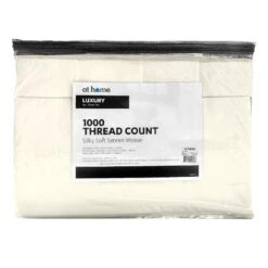 6-Piece Egret White 1000 Thread Count Cotton Blend Sheet Set, King