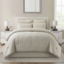 6-Piece Yateley Brown Comforter Set, Queen -Comforters Sales 6 piece yateley brown comforter set queen 8