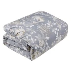 8-Piece Akiro Grey Essential Comforter Set, King -Comforters Sales 8 piece akiro grey essential comforter set king 1