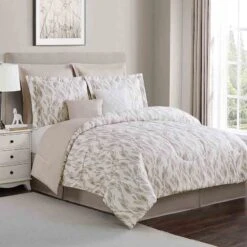 8-Piece Emelia Natural Breeze Essential Comforter Set, King