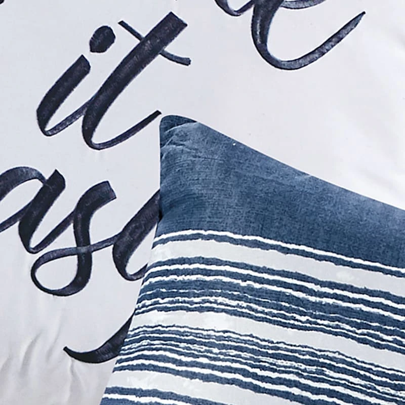 8-Piece Emin Blue Striped Essential Comforter Set, Full 10 8-Piece Emin Blue Striped Essential Comforter Set, Full - Image 8