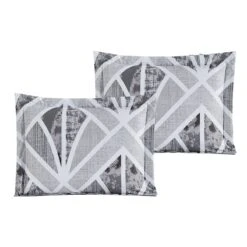 8-Piece Grey Deco Essential Comforter Set, Queen -Comforters Sales 8 piece grey deco essential comforter set queen 4