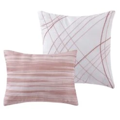 8-Piece Kiedis Blush Pink Essential Comforter Set, King -Comforters Sales 8 piece kiedis blush pink essential comforter set king 3