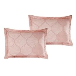 8-Piece Ogee Pink Essential Comforter Set, Queen -Comforters Sales 8 piece ogee pink essential comforter set queen 4