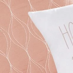 8-Piece Ogee Pink Essential Comforter Set, Queen -Comforters Sales 8 piece ogee pink essential comforter set queen 6