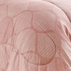 8-Piece Ogee Pink Essential Comforter Set, Queen -Comforters Sales 8 piece ogee pink essential comforter set queen 8