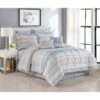 8-Piece Roxy Striped Essential Comforter Set, King -Comforters Sales 8 piece roxy striped essential comforter set king