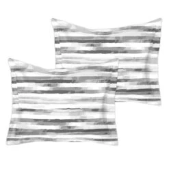 8-Piece Sophie Grey Striped Essential Comforter Set, King -Comforters Sales 8 piece sophie grey striped essential comforter set king 2