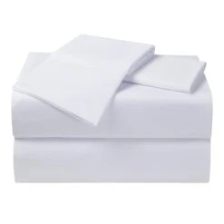 85Gsm 4Pc Antimicrobial Cooling Microfiber Sheet Set Queen White