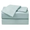85Gsm 4Pc Antimicrobial Cooling Microfiber Sheet Set Twin Blue