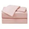 85Gsm 4Pc Antimicrobial Cooling Microfiber Sheet Set Twin Pink