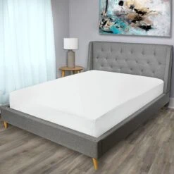 Allergy & Bedbug Mattress Protector, King -Comforters Sales allergy bedbug mattress protector king 2