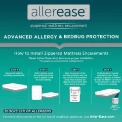 Allergy & Bedbug Mattress Protector, Twin -Comforters Sales allergy bedbug mattress protector twin 4