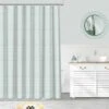 Aqua Eyelet Lace Shower Curtain, 72" -Comforters Sales aqua eyelet lace shower curtain 72