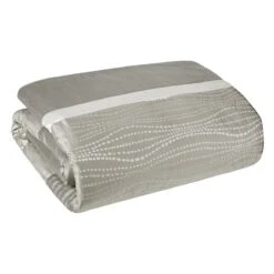 Arcadia 8-Piece Taupe Comforter Set, King -Comforters Sales arcadia 8 piece taupe comforter set king 2