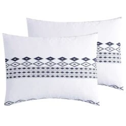 Azteca 3-Piece Black & White Printed Comforter Set, King -Comforters Sales azteca 3 piece black white printed comforter set king 3