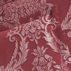 Bellmead 6-Piece Red Jacquard Comforter Set, Queen -Comforters Sales bellmead 6 piece red jacquard comforter set queen 4