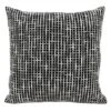 Black & White Waffle Throw Pillow, 18"