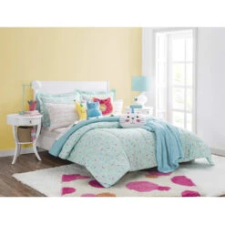 Blue Unicorn Cat Plush Shaped Pillow -Comforters Sales blue unicorn cat plush shaped pillow 2