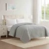 Callie Grey Pinsonic Quilt, King -Comforters Sales callie grey pinsonic quilt king