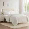 Callie White Pinsonic Quilt, King 2 Callie White Pinsonic Quilt, King -Comforters Sales callie white pinsonic quilt king