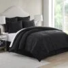 Cougar 6-Piece Black Comforter Set, King -Comforters Sales cougar 6 piece black comforter set king