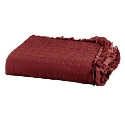 Crush 3Pc Quilt Burgundy King -Comforters Sales crush 3pc quilt burgundy king 1