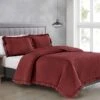 Crush 3Pc Quilt Burgundy King 1 Crush 3Pc Quilt Burgundy King -Comforters Sales crush 3pc quilt burgundy king