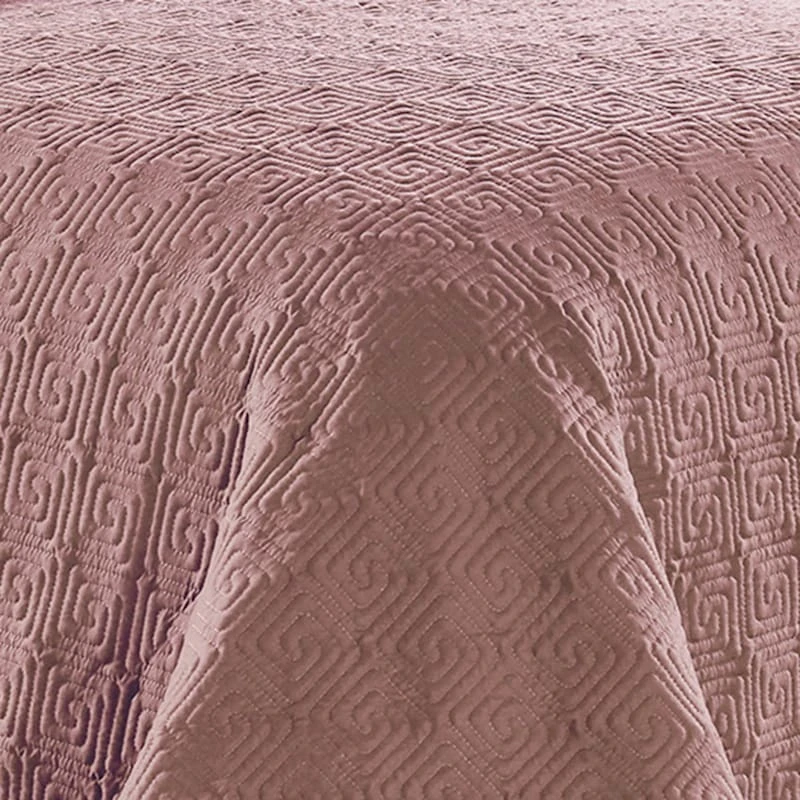 Ettori 3Pc Quilt Coral Full/Queen 7 Ettori 3Pc Quilt Coral Full/Queen - Image 5